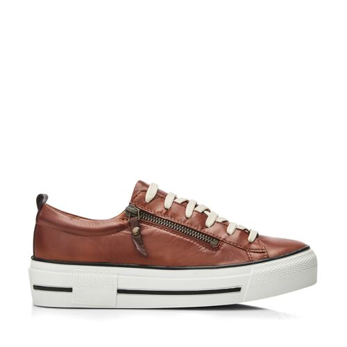 Women's Filician Tan Leather Trainers