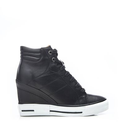 Women's Grainger Black Leather Trainers