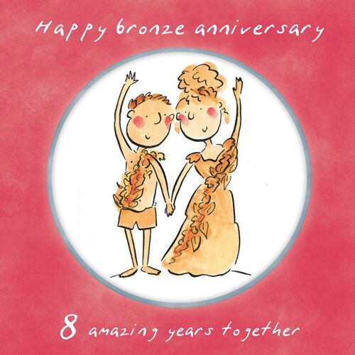 8th anniversary (bronze) card