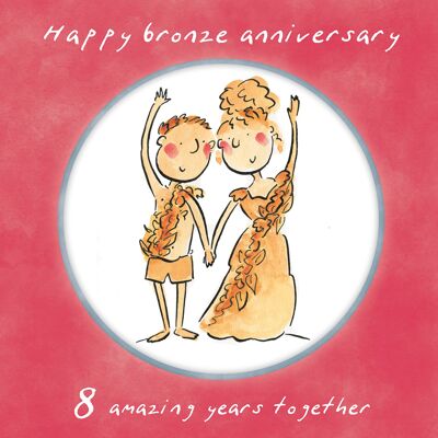 Carte du 8e anniversaire (bronze)