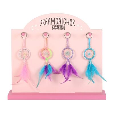 Set of 32 Mini Pastel Dreamcatchers on Display