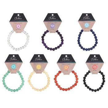 Ensemble de 35 bracelets de pierres précieuses chakra exposés 3