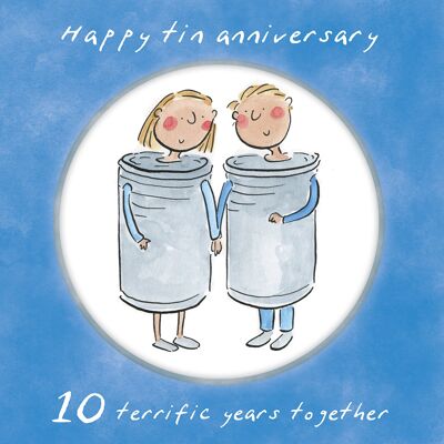 10th anniversary (tin) card