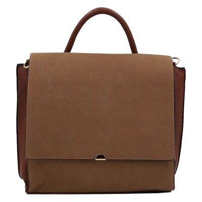 Grand sac cartable en simili cuir