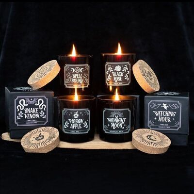 Set of 6 Midnight Ritual Candles