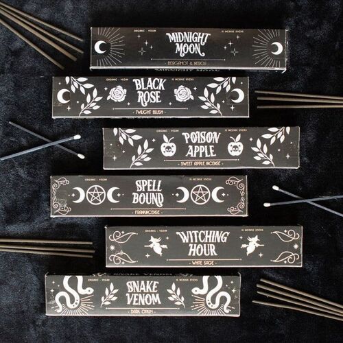 Set of 6 Midnight Ritual Incense Sticks