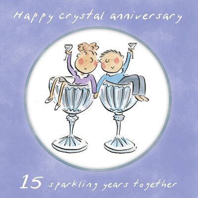 15th anniversary (crystal) card