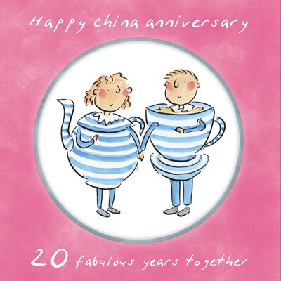 Tarjeta del 20 aniversario (china)