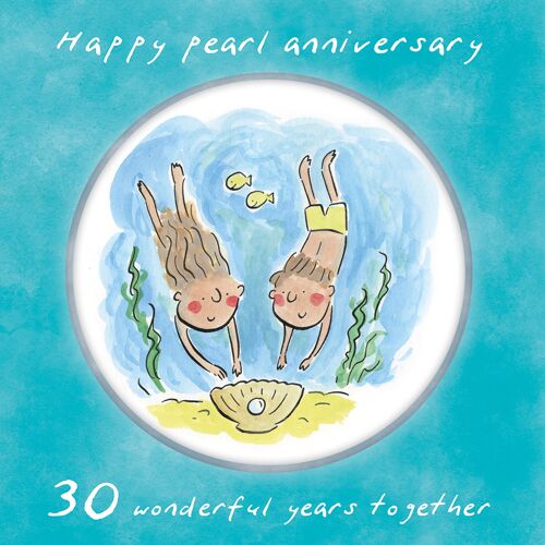 30th anniversary (pearl) card