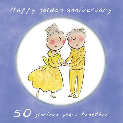 50th anniversary (gold) card