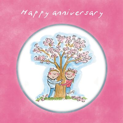 Anniversary blossom card