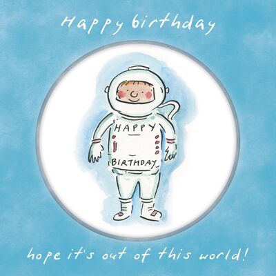 Out of this world birthday greetings card