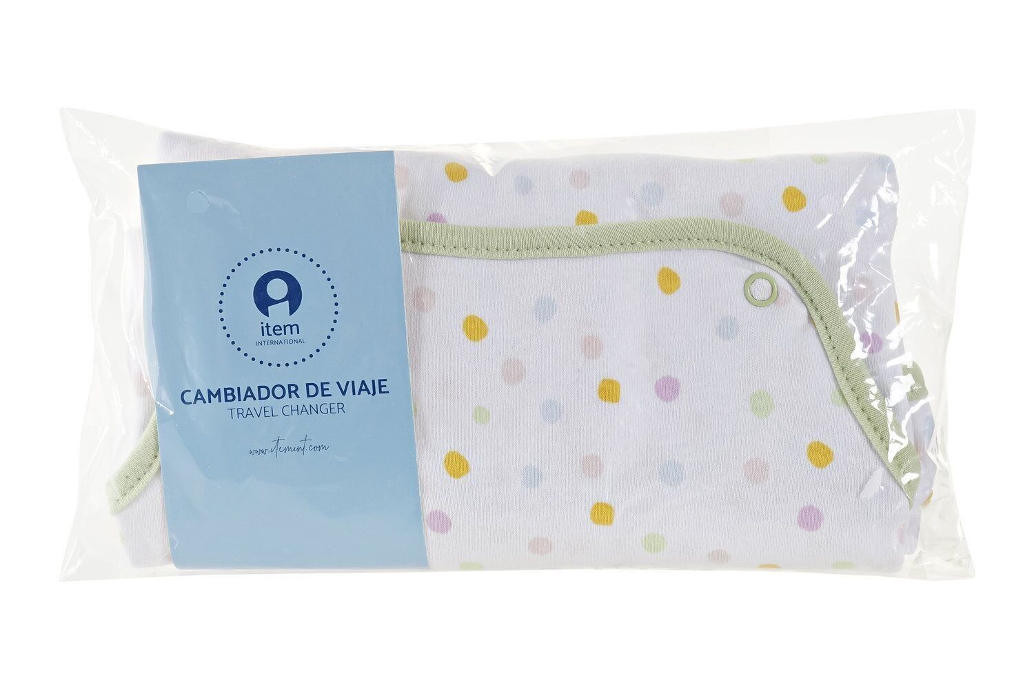 TRAVEL COTTON CHANGER 22X1X40 2 ASSORTMENTS. BE182685