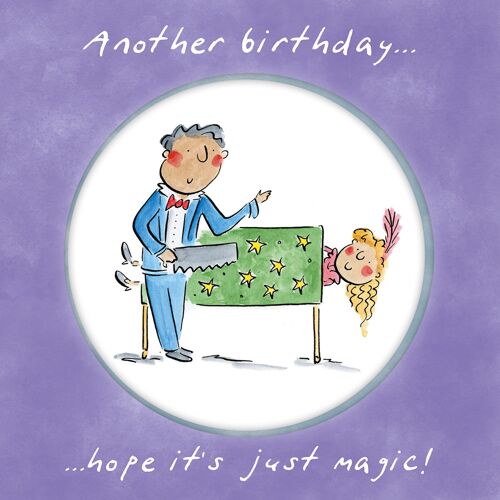 Magic birthday greetings card