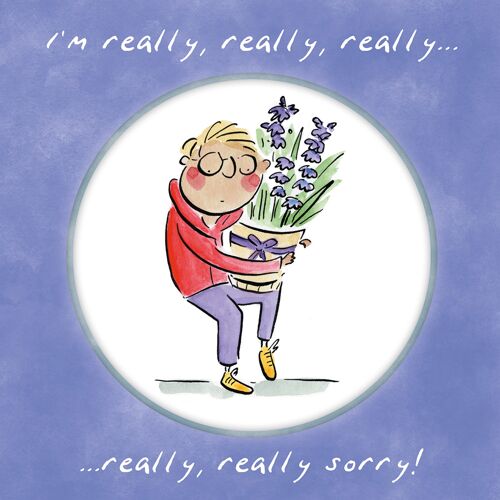 Really sorry greetings card