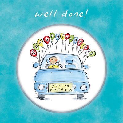 Well done driving test greetings card