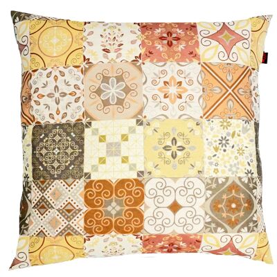 Decorative cushion patchwork approx. 47 x 47 cm Color 001 curry