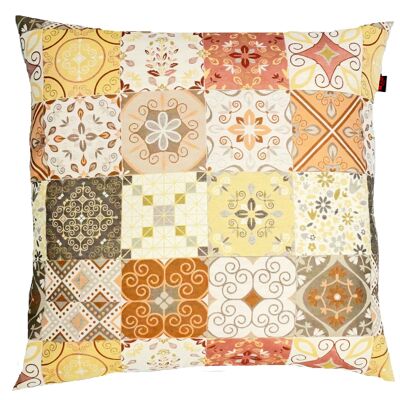 Deko Kissen Patchwork ca. 47 x 47 cm Fb. 001 curry