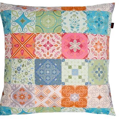 Decorative cushion patchwork approx. 47 x 47 cm Color 003 terra