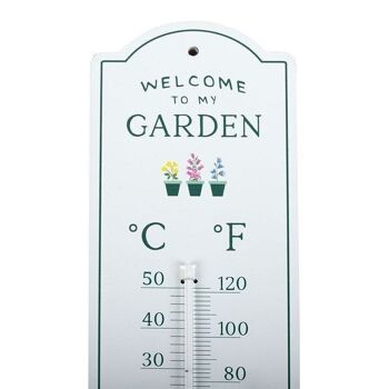 Bienvenue sur le thermomètre mural en métal My Garden 3