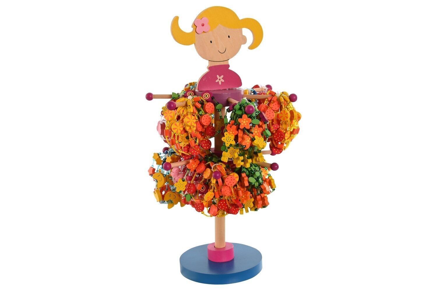 WOOD BRACELETS 23X23X38 8 CM MULTICOLOR FLOWERS JE210466