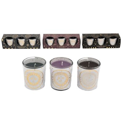 Sun and Moon Votive Candle Trio