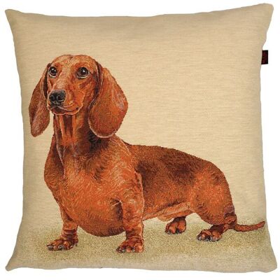 Decorative cushion dachshund approx. 45 x 45 cm color 001 natural