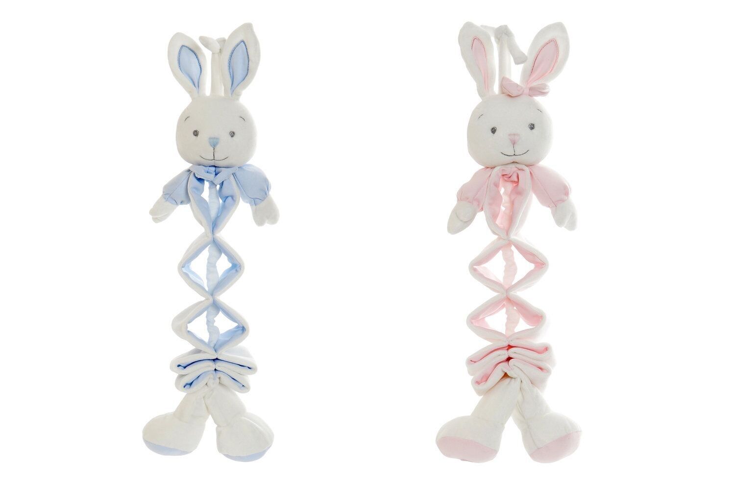 PELUCHE POLIESTERE 19X8X27 CONIGLIETTO 2 ASSORTIMENTI. BE159545