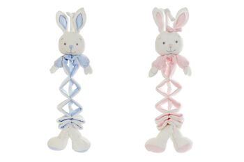 PELUCHE POLYESTER 19X8X27 LAPIN 2 ASSORTIMENTS. BE159545 1