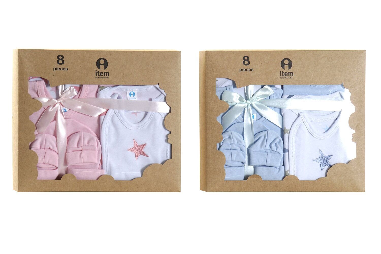 BABY SET 7 COTTON 33X30 0-6 MONTHS STARS 2 SOUTH BE169983