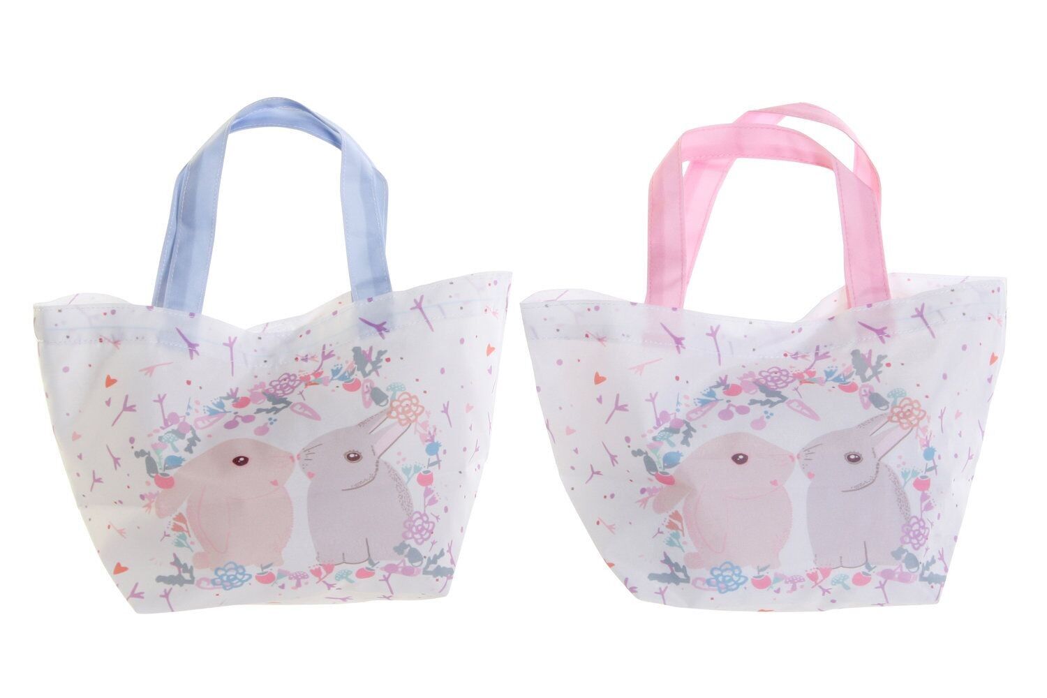 BORSA TELA POLIESTERE 34X14X32 CONIGLI 2 ASSORTIMENTI. BE175994