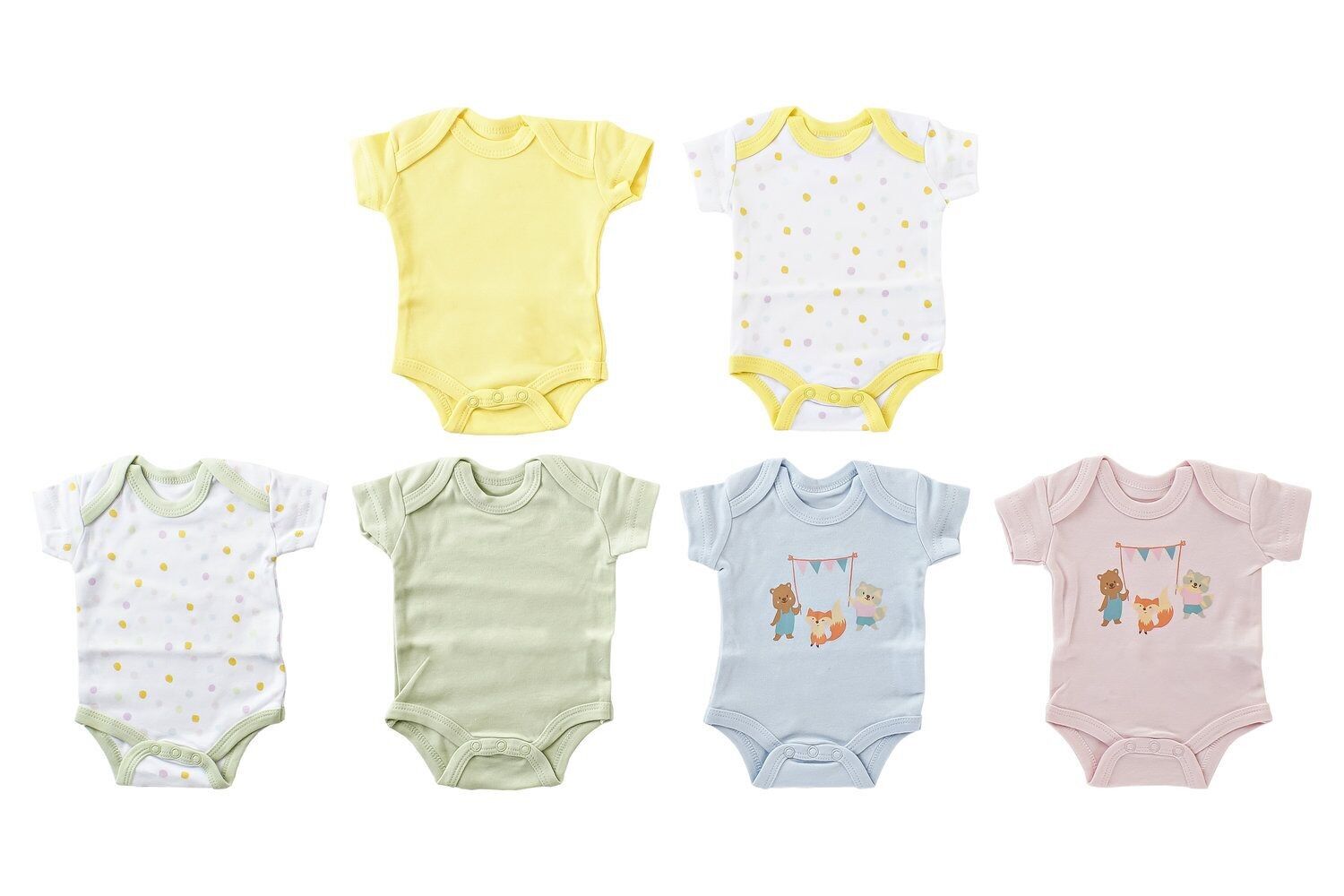 BABY SET 3 COTTON 24X1X34 BODY 2 ASSORTMENTS. BE182680