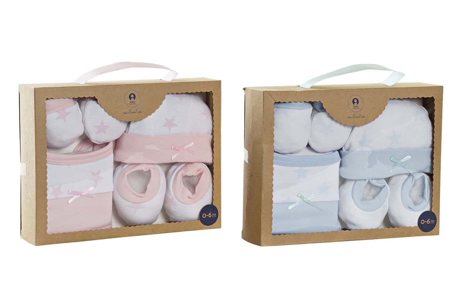 BABY SET 4 COTONE 24X7X28 2 ASSORTIMENTI. BE182687