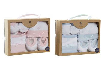 BÉBÉ ENSEMBLE 4 COTON 24X7X28 2 ASSORTIMENTS. BE182687 1