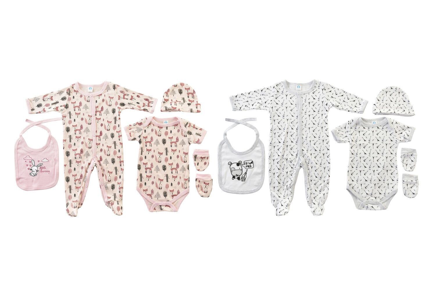 BABY SET 6 COTONE 52X1X52 0-6 MESI 2 COMP. BE192238