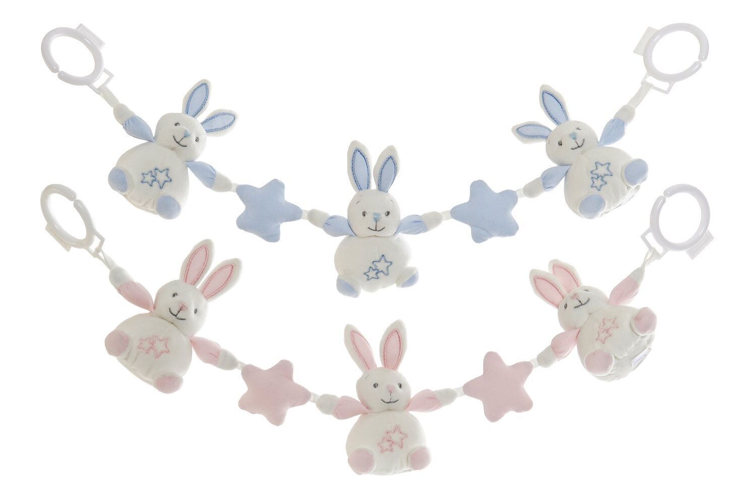 PELUCHE POLIESTERE 62X6X12 CONIGLIETTO 2 ASSORTIMENTI. BE199544