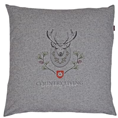 Cuscino decorativo Country ca. Colore 50 x 50 cm 001 grigio