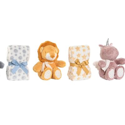 PELUCHE MANTA SET 2 POLIESTER 75X100X1 3 SURT. BE210607