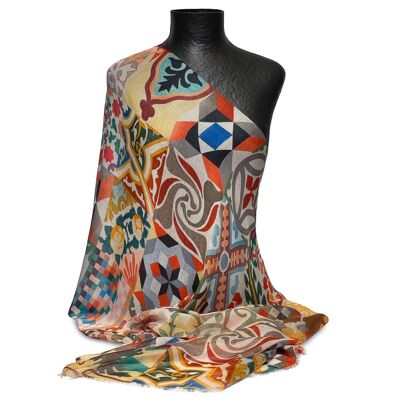 Foulard de lana Baldosas