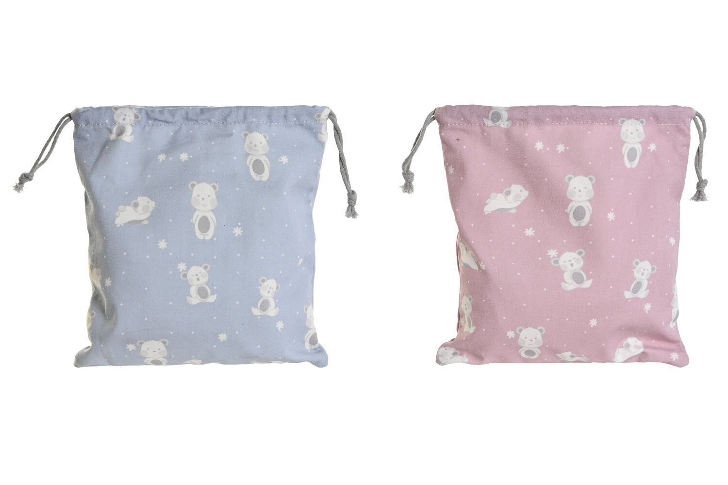 BORSA IN TELA DI COTONE 24X2X26 ORSETTI 2 ASSORTIMENTI. BO208195