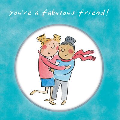 Fabulous friend greetings card