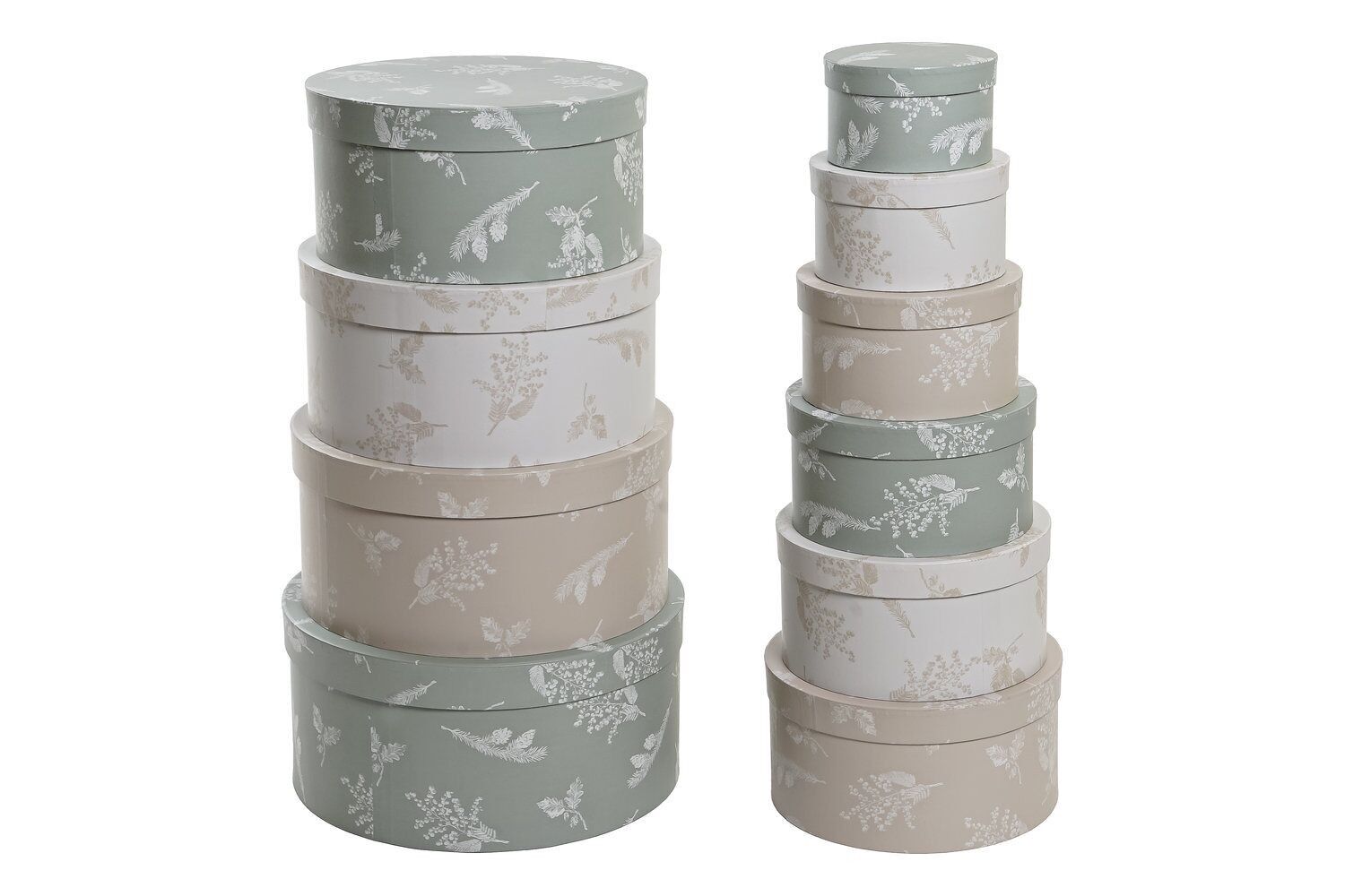 BOX SET 10 CARTON 37.5X37.5X18 ROUND BEIGE CG200397