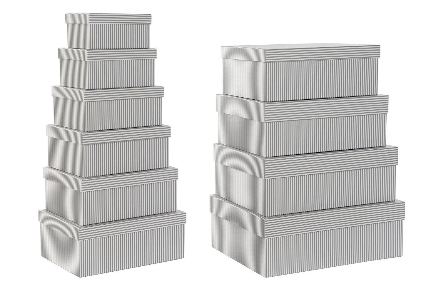 BOX SET 10 CARTON 43.5X33.5X15.5 GRAY STRIPES CG204421