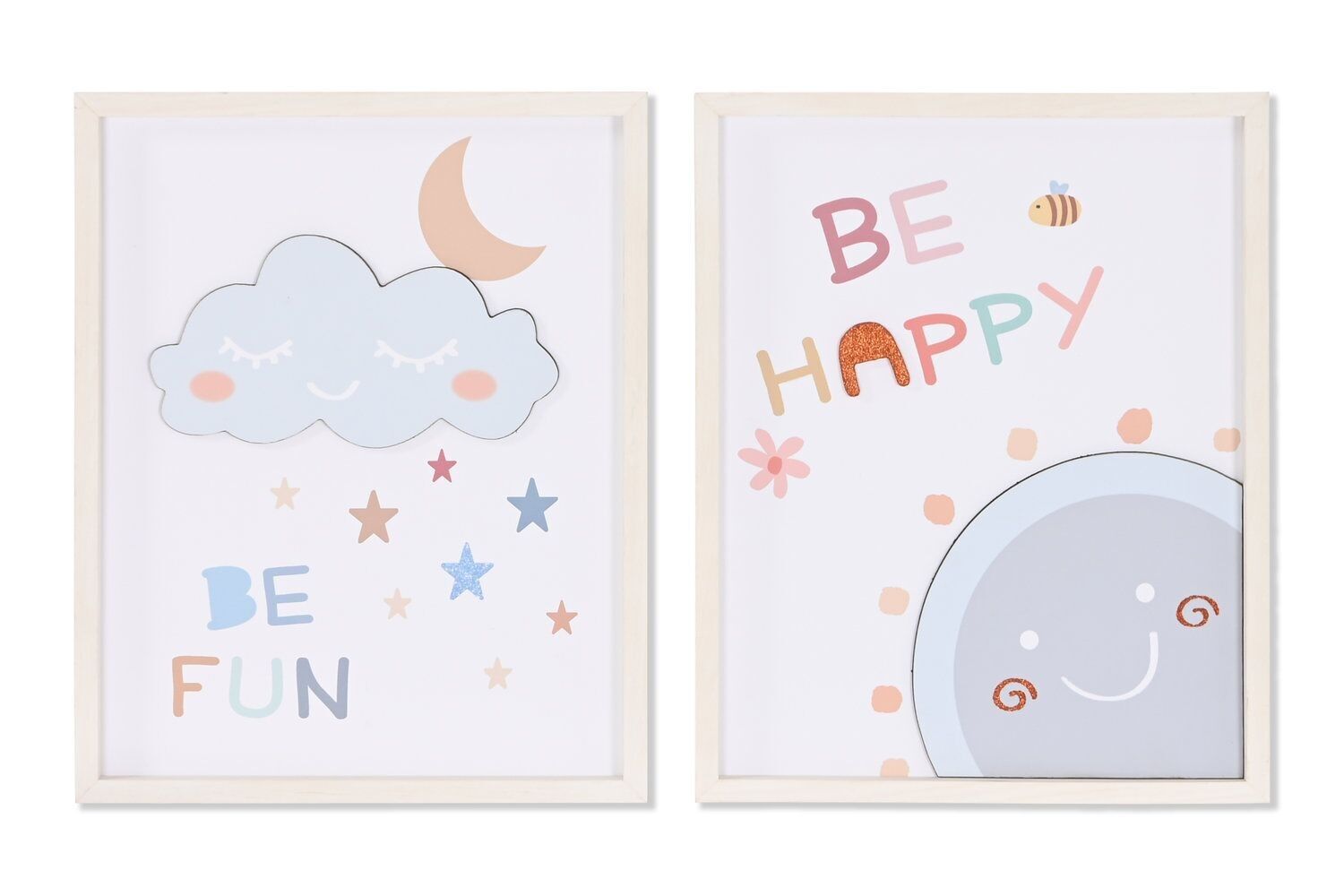 QUADRO PER BAMBINI PS MDF 40X2X50 CON CORNICE 2 SURT. CU209087