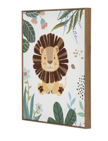 TABLEAU SUR TOILE 40X3X50 ANIMAUX DE LA JUNGLE 3 ASSORTIS. CU209705 7