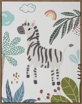 TABLEAU SUR TOILE 40X3X50 ANIMAUX DE LA JUNGLE 3 ASSORTIS. CU209705 9