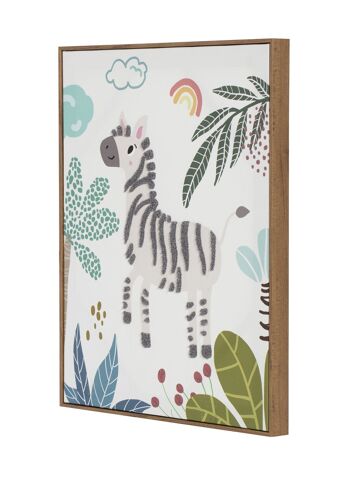 TABLEAU SUR TOILE 40X3X50 ANIMAUX DE LA JUNGLE 3 ASSORTIS. CU209705 10