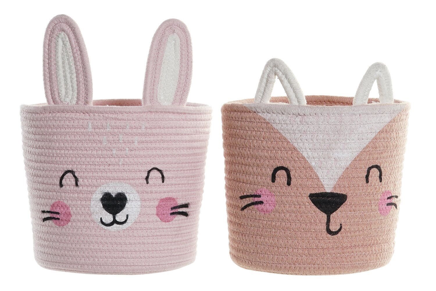 COTTON BASKET 25X25X22 ANIMAL 2 ASSORTMENTS. DC183644