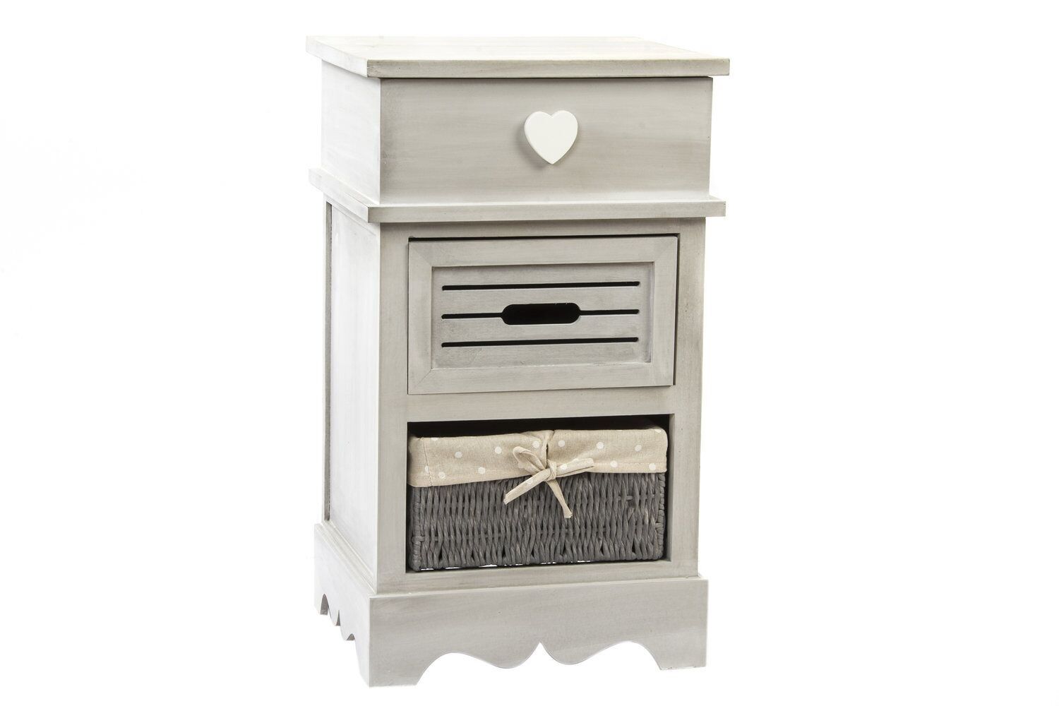 SCHUBLADENEINHEIT AUS HOLZ 36X31X61 GRAUER DECKEL DC193422