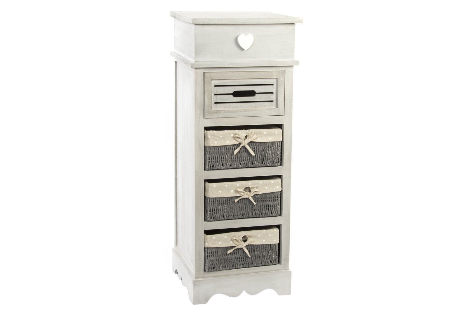 WOODEN DRAWER UNIT 36X31X96,7 GRAY LID DC193424